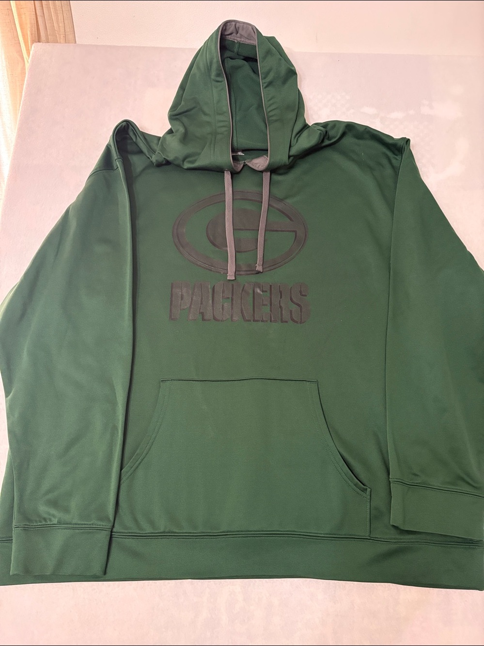 NFL Team Apparel Green Bay Packers Tonal Hoodie NWOT XXL